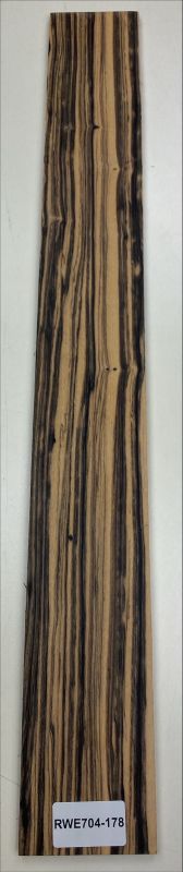 Griffbrett Weißes Ebenholz, 770x90x10mm Einzelstück #178